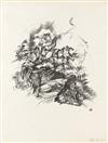 OSKAR KOKOSCHKA Der Mann mit erhobenen Armen und die Gestalt des Todes.